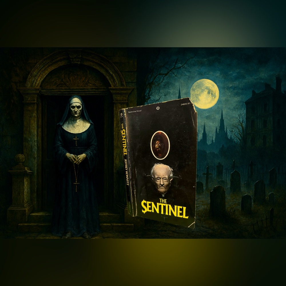 VTG 1976 Jeffrey Konvitz Horror Book “The Sentinel” w/ Rare Die-Cut Cover GUC